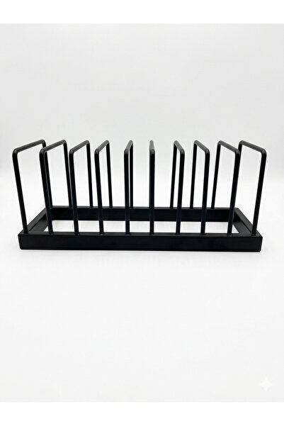 Pensan Kitchen Countertop 9-Compartment Metal Plate Organizer