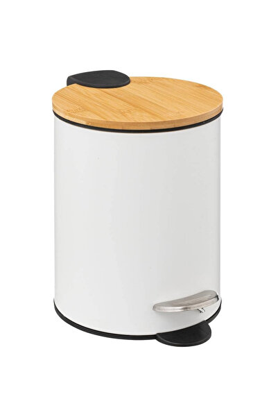 5five Simple Smart Cos gunoi 5Five Modern Color cu capac bambus si sistem sof...