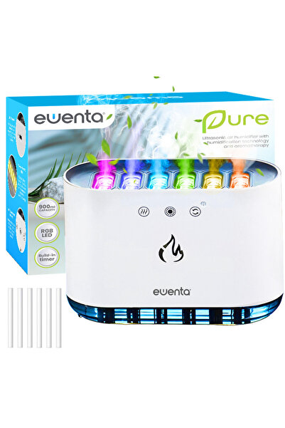 ewenta Umidificator Aer Ewenta® PURE, Aromaterapie, 900ml, Silentios, LED 7 C...