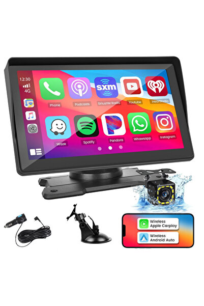 OEM 7" Car GPS Navigation, Wireless Apple CarPlay & Android Auto, Touchscreen...