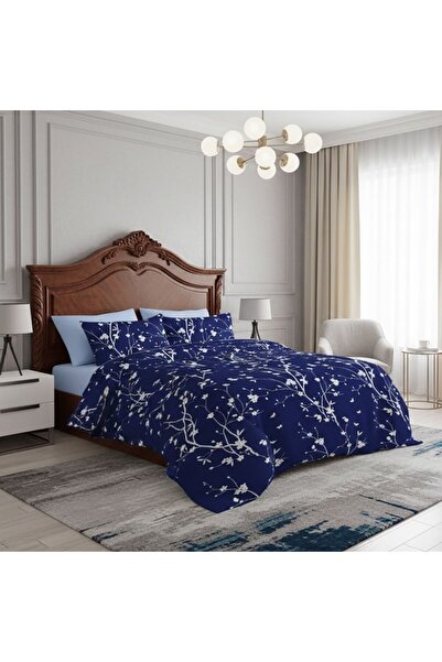 Pucioasa Σετ κλινοσκεπασμάτων διπλού κρεβατιού, Elvo Μπλε με λουλούδια