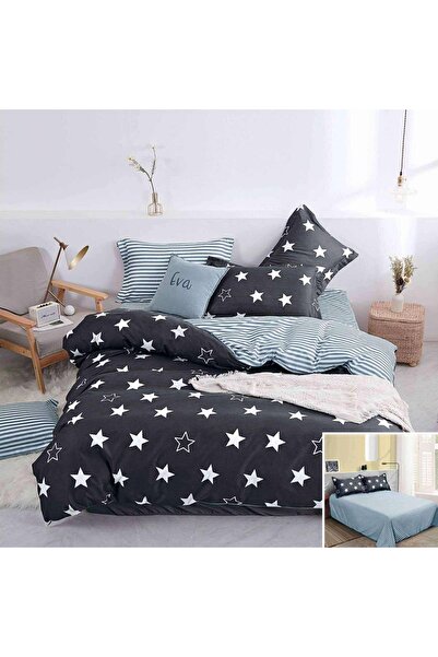 OEM Bed linen, 2 people, satin cotton, 4 pieces, with print, LSN4673