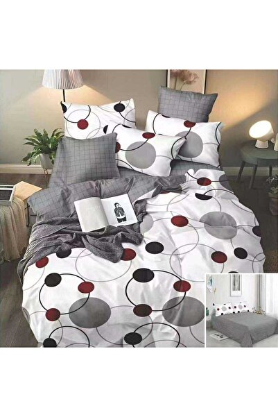 OEM Bed linen, 2 people, satin cotton, 4 pieces, with print, LSN4553