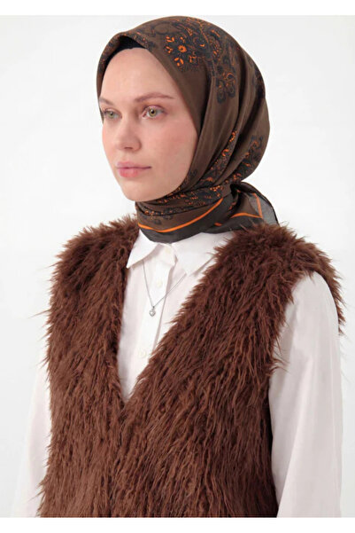 Silk Home Φουλάρι Βισκόζης Βελόρα Τεσσάρων Εποχών Μπαρόκ με Φλοράλ Σχέδιο Καπ...