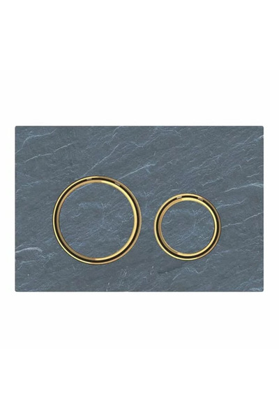 Geberit Clapeta de actionare Sigma21 ardezie mustang cu inel auriu