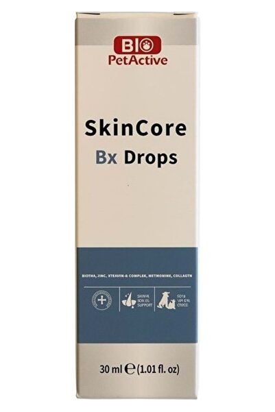 Bio PetActive Bio Pet Aktive Skin Core Bx Drops Mükemmel Kedi Köpek Tüy Sağlı...