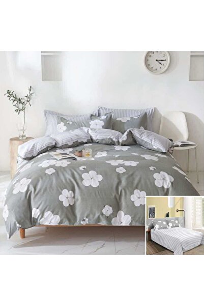 OEM Bed linen, 2 people, satin cotton, 4 pieces, with print, LSN4520