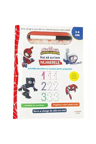 Marvel . Spiderman and his amazing friends. Write and erase. Let's write the ...