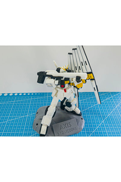 Modellio3D 1/144 ν Gundam Figür – 19,4 cm – Hareketli Eklemli & Aksesuarlı