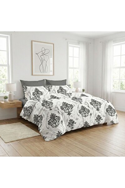 Pucioasa Double bed linen, Elvo Baroc gray