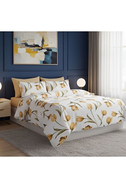 Pucioasa Double bed linen, Elvo Yellow Tulips