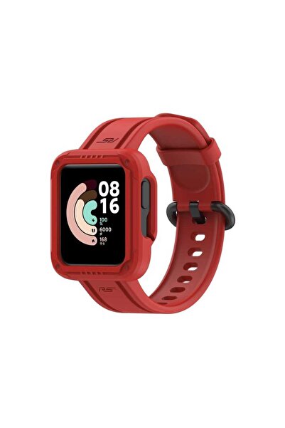 OEM ΛΟΥΡΑΚΙ ΣΙΛΙΚΟΝΗΣ ΜΕ ΠΡΟΣΤΑΤΕΥΤΙΚΟ ΠΛΑΙΣΙΟ ΓΙΑ XIAOMI MI WATCH LITE 2 (Red)