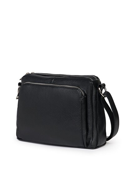 myOwn Vania Black Leather Women's Crossbody Bag