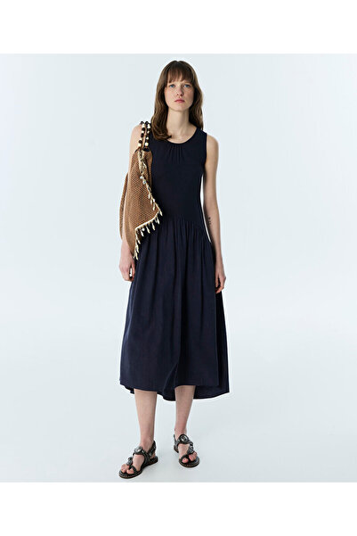 Twist KUMAŞ MIX BÜZGÜLÜ ELBİSE