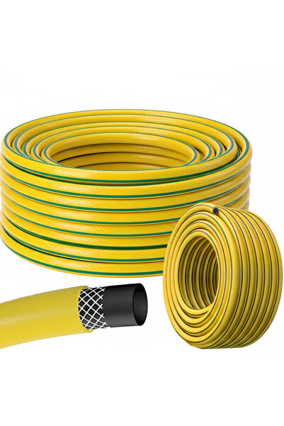 zola Furtun de gradina cu 3 straturi,50 m, armat, diametru 3/4", PVC si fibra...