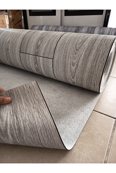 KADİRTARIM 1 X 6,5 METRE PARKE DESENLİ KEÇELİ MUŞAMBA Pvc Yer Muşambası Ahşap...