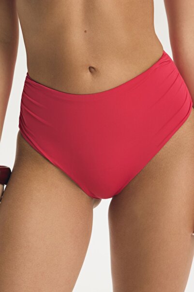 ESOTIQ Bikini Bottom High Waist Slimming Swim Briefs Smooth Matte Polyamide P...