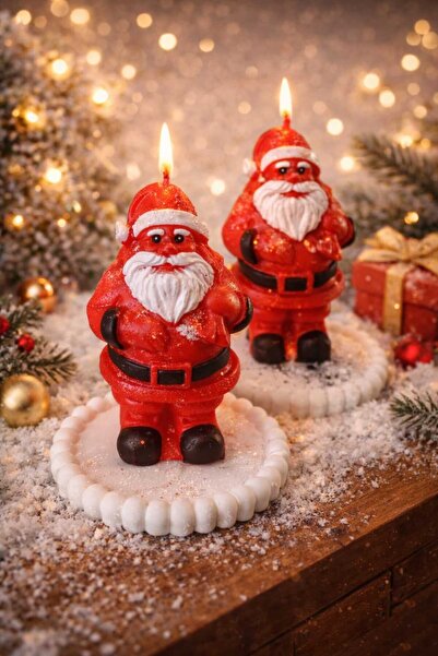Noel Baba dekoratif mum