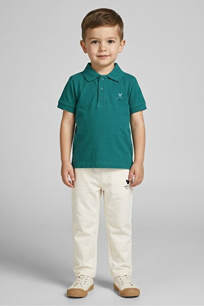 Disney Mickey Mouse Toddlers Boy 2 Pieces Brand Logo Top And Bottom Set, Mult...