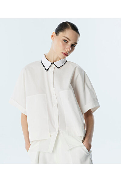 Twist SLOGAN ŞERİTLİ GÖMLEK