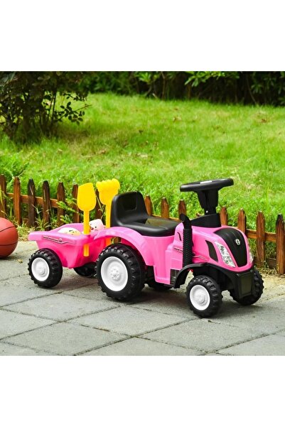 Selgot Tractor pentru copii cu remorcă, sunete, dimensiuni 20 x 88 x 43 cm, c...