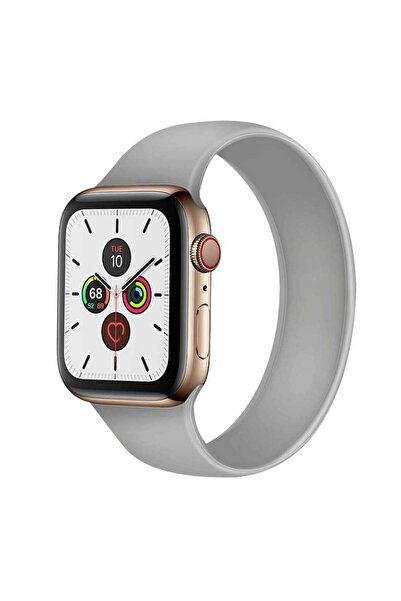 OEM Λουράκι για Apple Watch Νέο Στυλ Solo ΓΚΡΙ Σιλικόνης (μέγεθος M - ταιριάζ...