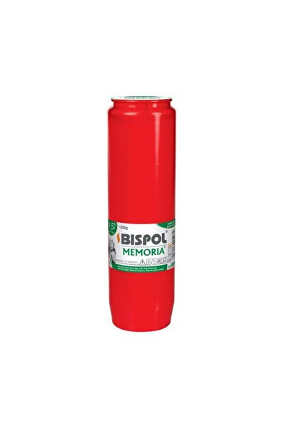 BISPOL Red Long-Burn Candle, 4.5-Day Duration, 250 g (W6)