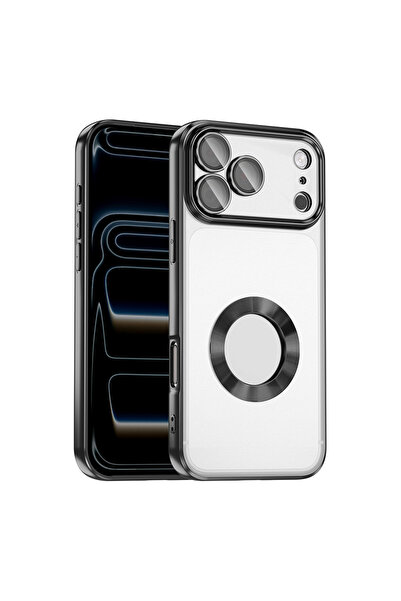 Başkenttekno iPhone 17 Pro Max Case Transparent Omega Silicone Cover with Shi...