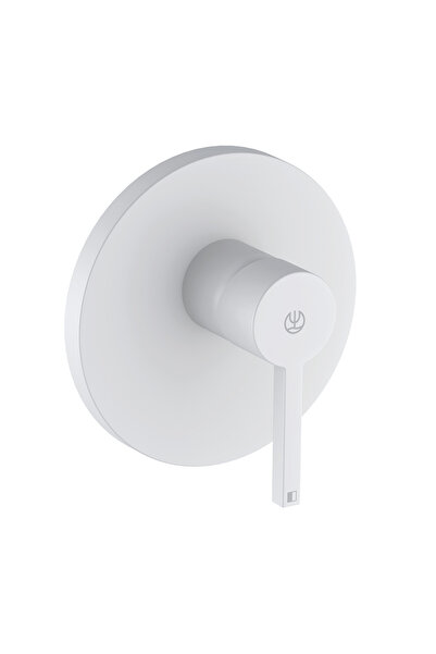 Kludi Baterie duș, Kludi, Nova Fonte, parte vizibila, alb mat