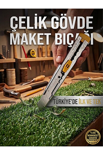 Class Çelik Gövde Maket Bıçağı Falçata Premium Usta Falçatası