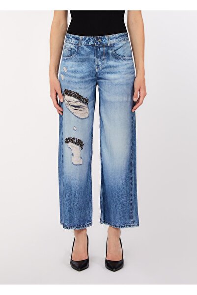 liu.jo Liu Jo Digital Jean Baskılı Saten Pantolon