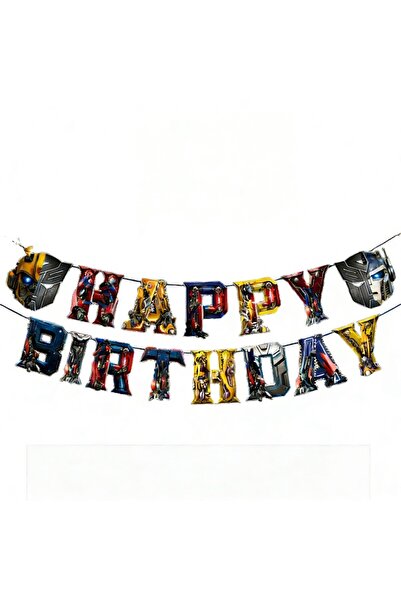 Generic Brand Transformers Themed Banner Birthday Decoration