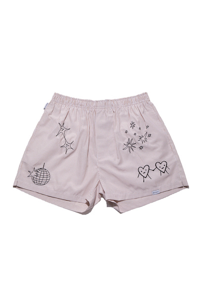 Paul Kenzie Chill Space Collection - Nakışlı Erkek Ev Şort - Sandy