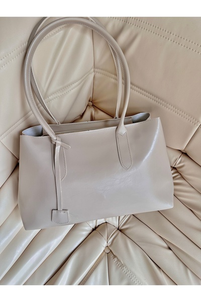 minebag Vegas Women's Handbag with Leather Accessories Cream