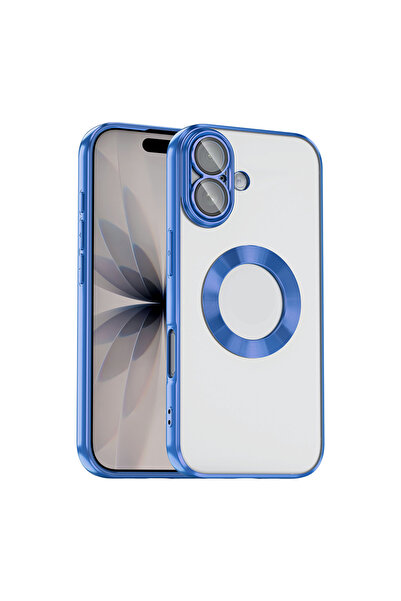 Başkenttekno iPhone 17 Case Transparent Omega Silicone Cover with Glossy Edge...