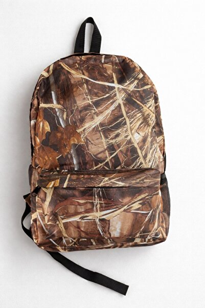 Minga London Mixed Coffee Pattern Unisex Water Bottle Backpack