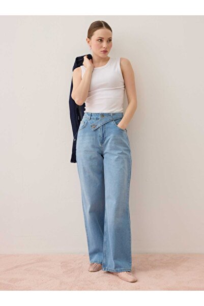 Benin Denim Pants - Light Blue -