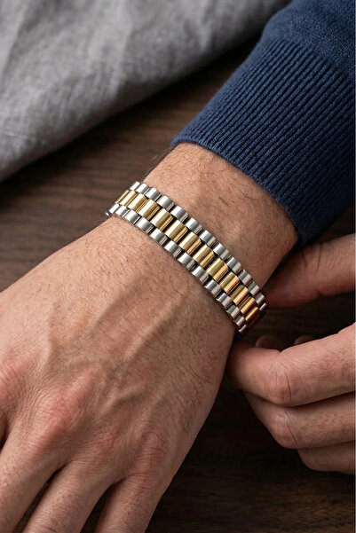 Dorvina Men's Bracelet 316L Steel Silver Color 12 mm Thickness