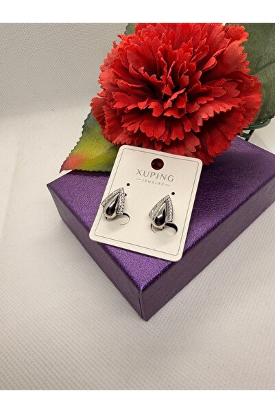 XUPING JEWELRY Jeweler's Series Zircon Stone Vintage Model Steel Earrings