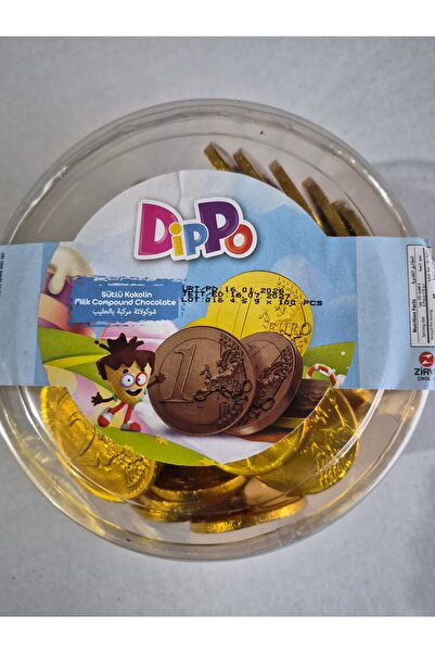 DİPPO SÜTLÜ KOKOLİN ALTIN PARA ÇİKOLATA 100 ADET