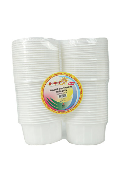 Sunny PLASTIC CONTAINERS W/LIDS 2X400ML