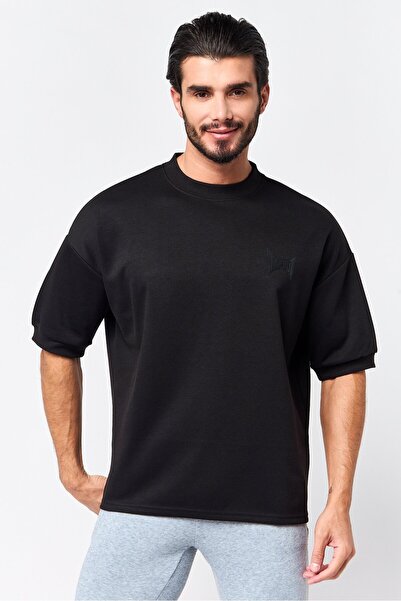 Tapout Men Sportswear Fit Short Sleeve Outdoor T-Shirt, Black