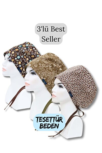 doktorbonem Tesettür Mărimea 3, Best Seller, Flori de salcâm maro, Model șal ...