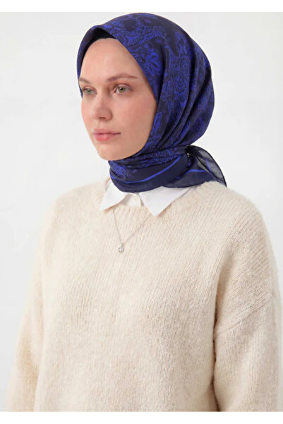 Silk Home Φουλάρι Βισκόζης Βελόρα Τεσσάρων Εποχών Μπαρόκ με Φλοράλ Σχέδιο Σκο...