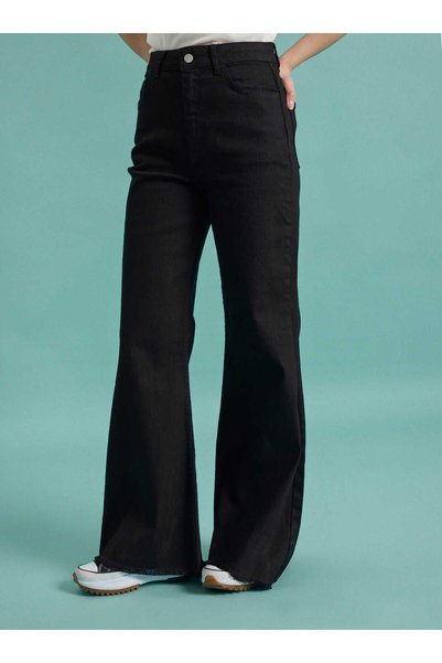 Benin Esnek Kumaşlı Basic Denim Pantolon - Siyah -
