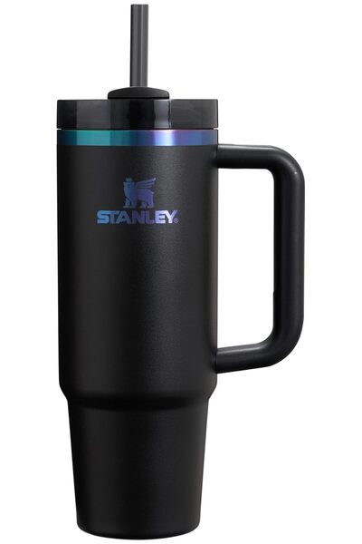 STANNLEY Quencher H2.0 Tumbler with Handle & Straw 30 oz Black Chroma