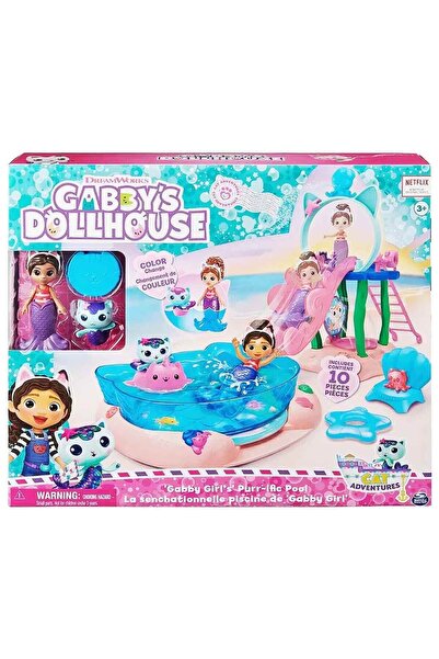 Sunman Gabby's Dollhouse Gabby and Fancy Cat Pool Play Set