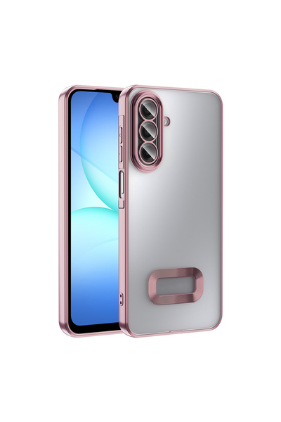 Başkenttekno Samsung Galaxy A17 Case with Logo Displaying a Shiny Edge and Ca...