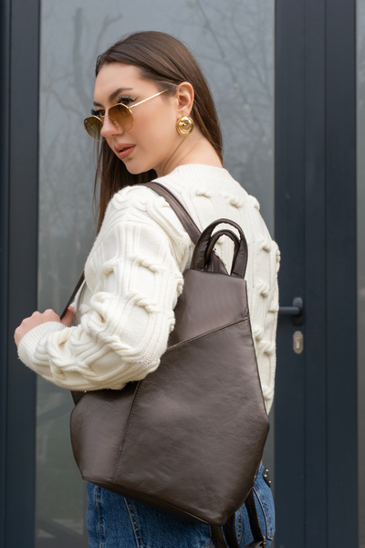 fubileather Modern Casual Women's Backpack – Minimal Design