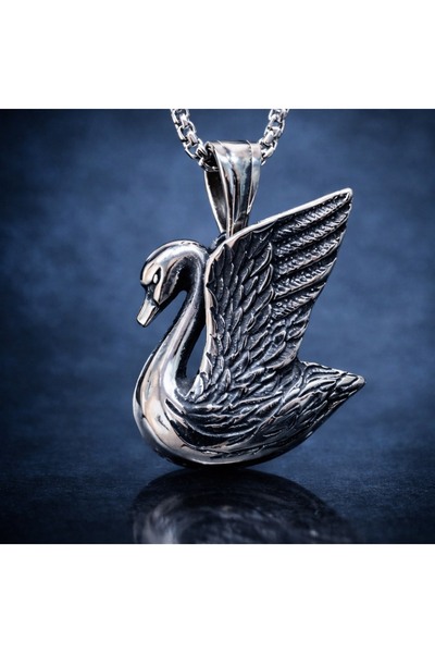 voyageaccessory Stainless Steel Minimal Design Swan Necklace